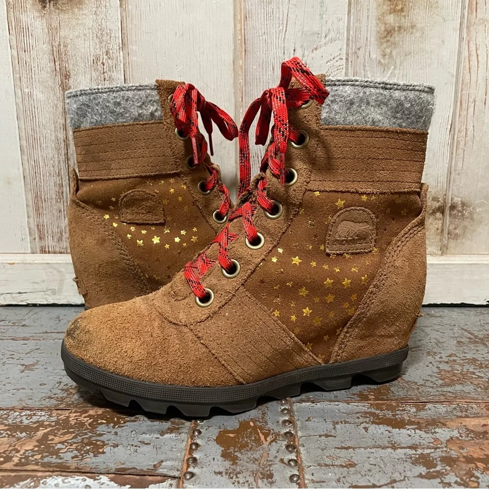 Sorel Youth Lexie Gold Star Wedge